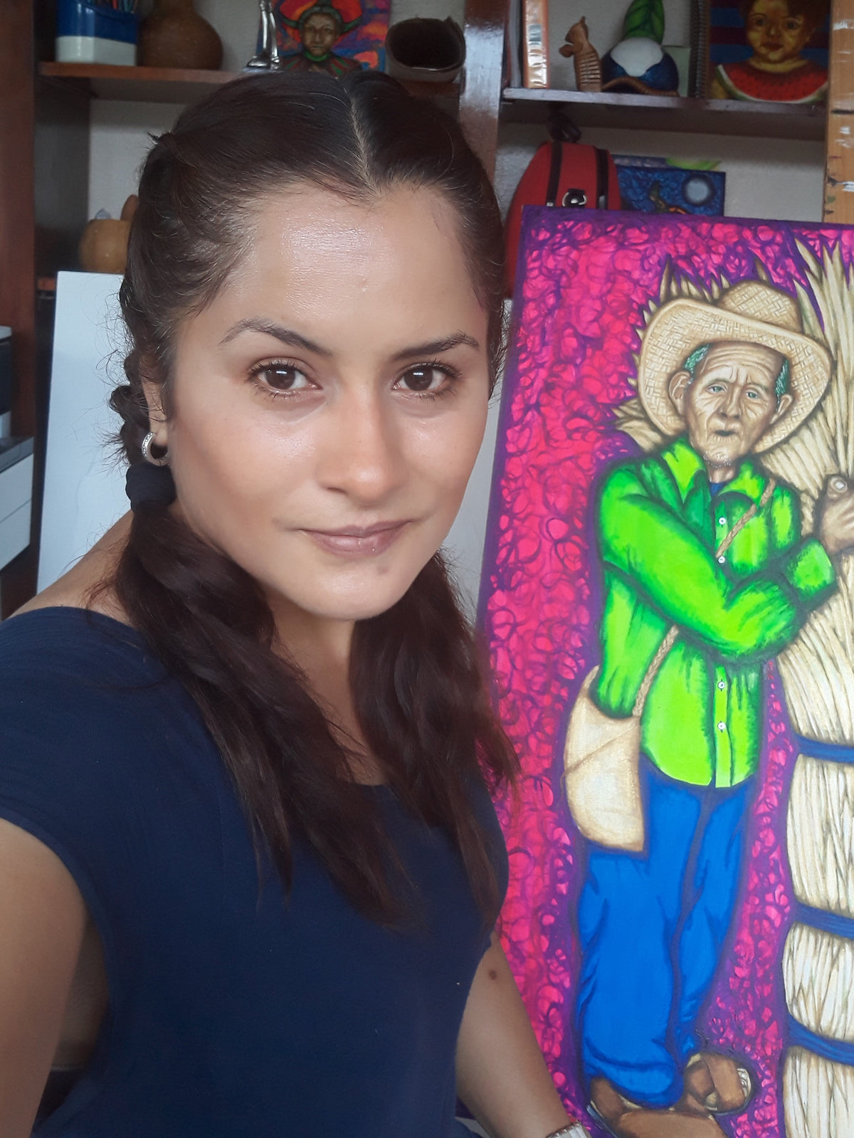 Portrait of Celia Castelan, artist at Latin America Gallery
