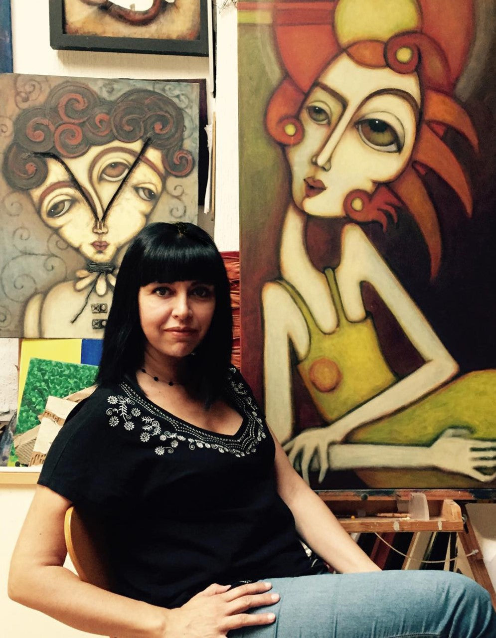 Portrait of Claudia Padilla, artist at Latin America Gallery