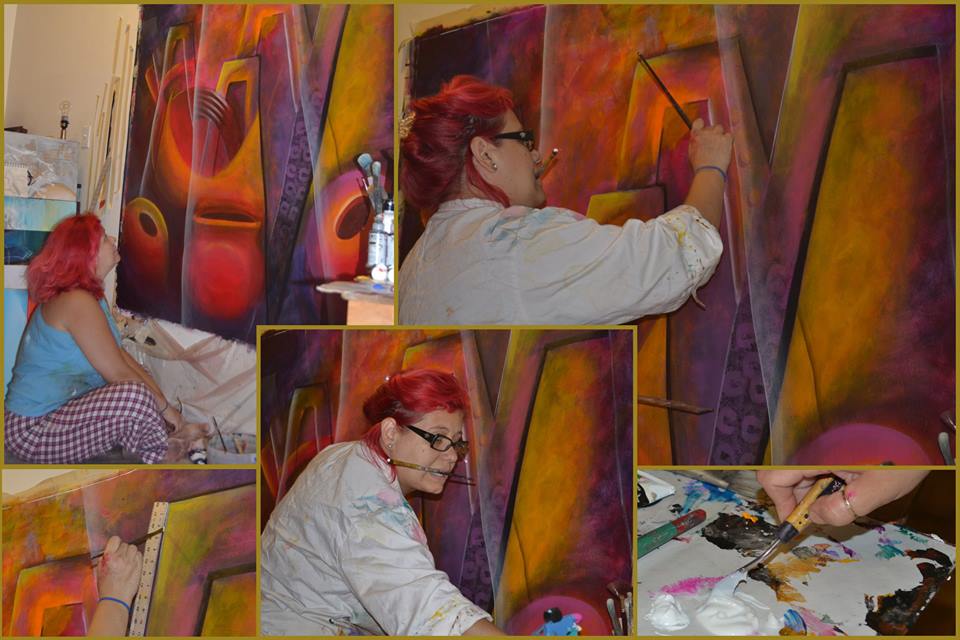 Portrait of Coqle Aragrev, artist at Latin America Gallery