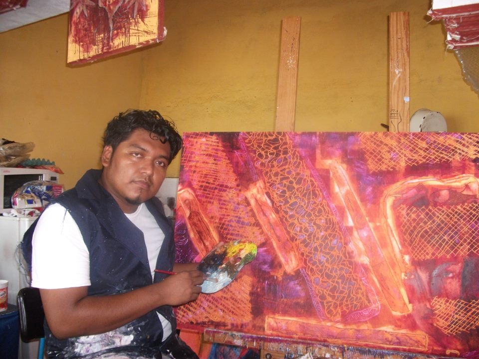 Portrait of Francisco Escobar, artist at Latin America Gallery