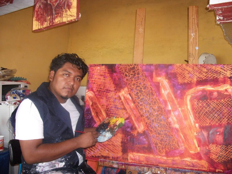 Portrait of Francisco Escobar, artist at Latin America Gallery