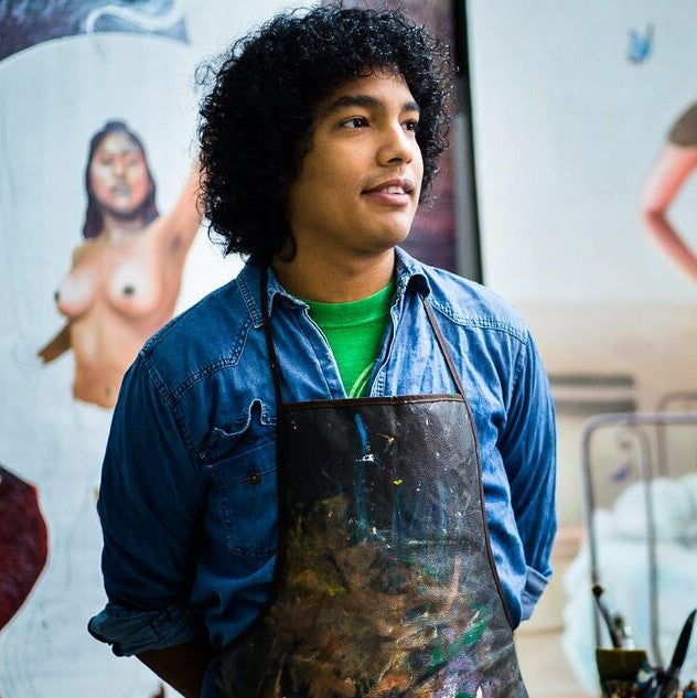 Portrait of Jesus Sai, artist at Latin America Gallery