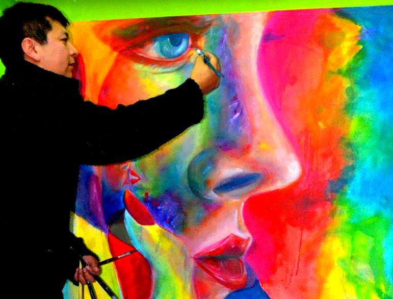 Portrait of Keoma Vargas, artist at Latin America Gallery