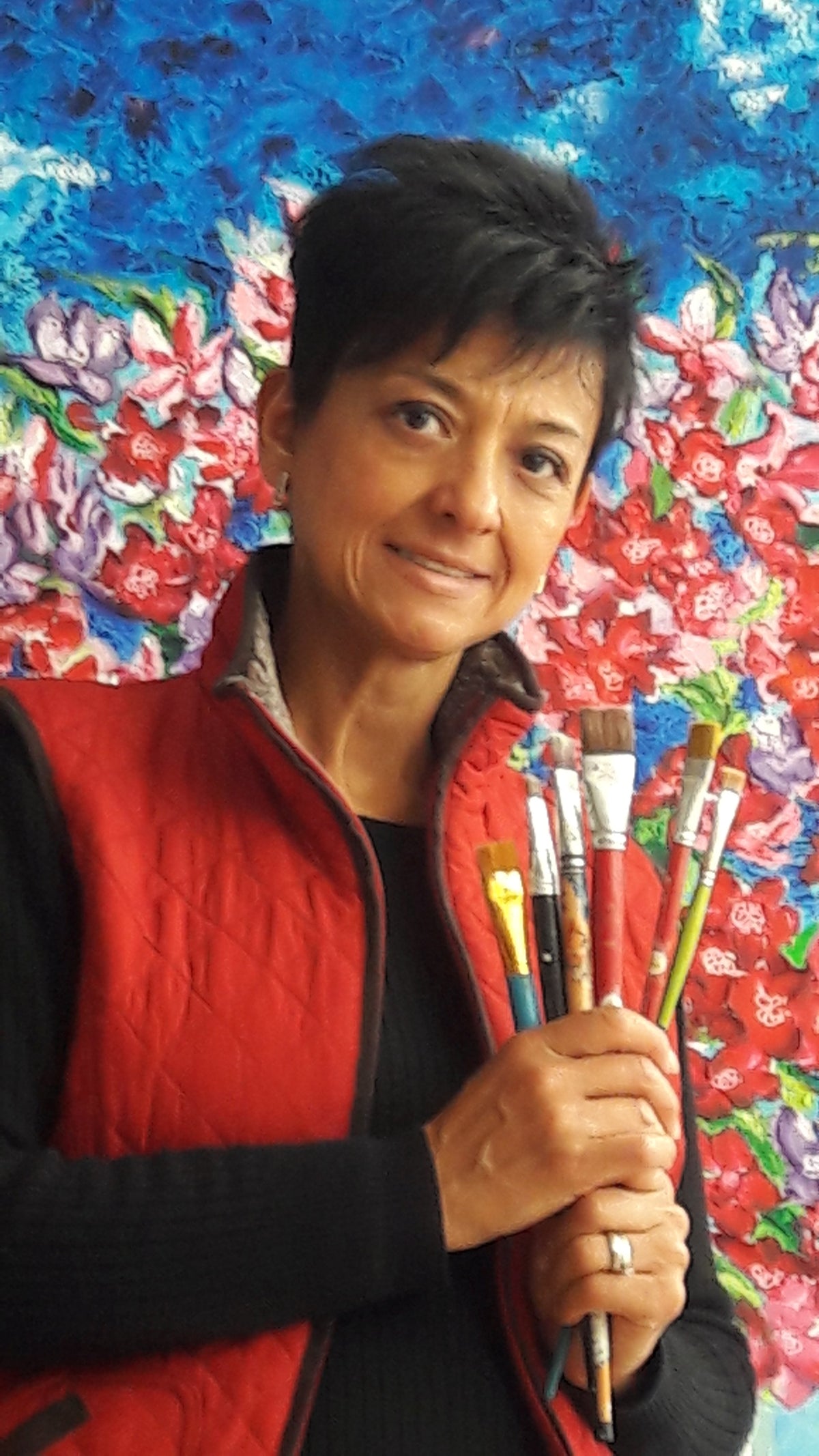 Portrait of Olga Sanchez, artist at Latin America Gallery