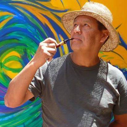 Portrait of Orlando Zegarra, artist at Latin America Gallery